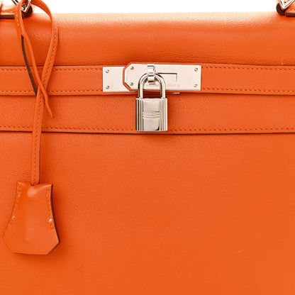 Hermes Swift Kelly Retourne 32 Orange 7 of 19