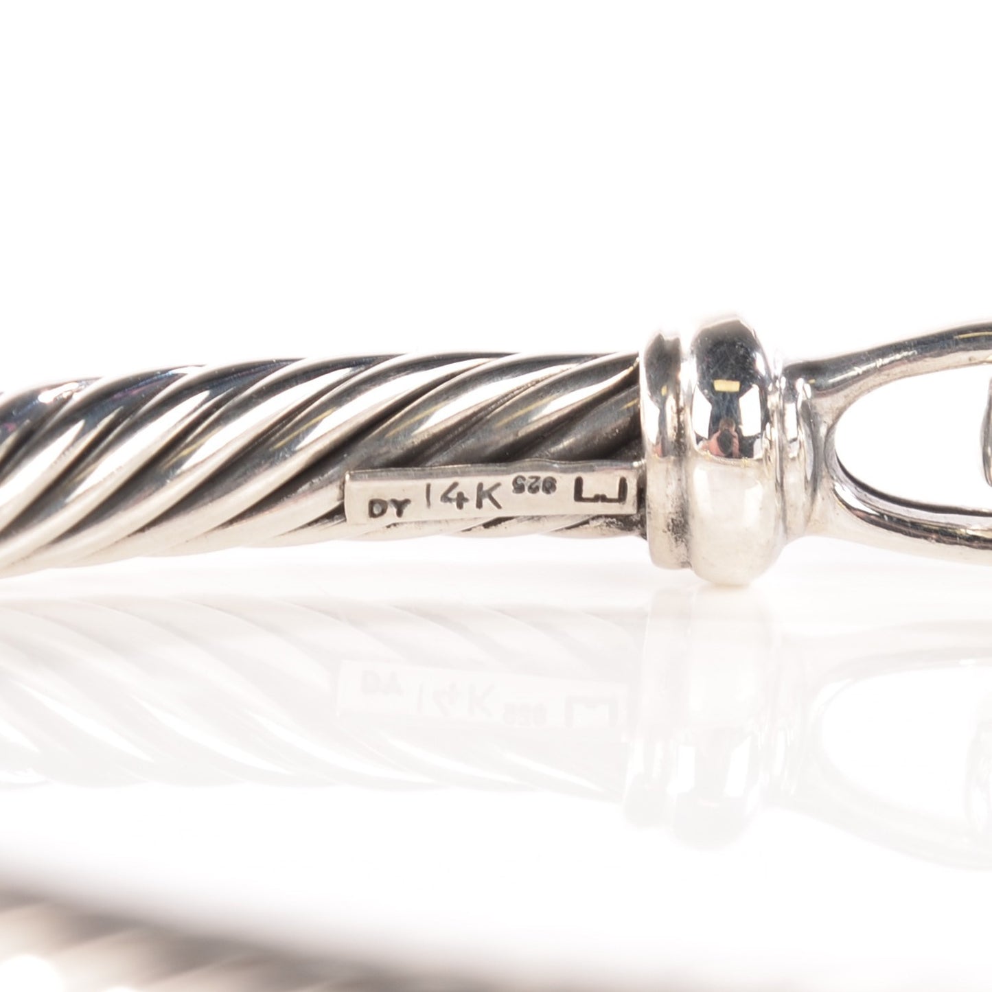 Sterling Silver 14k Gold Metro Cable Classics 5mm Bracelet