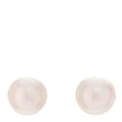 Mikimoto 18K White Gold Akoya Pearl 8mm Stud Earrings 1 of 5