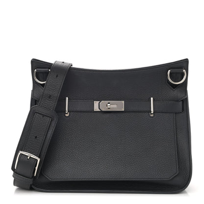 Hermes Taurillon Clemence Jypsiere 34 Black 1 of 15