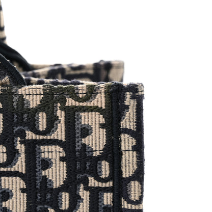 Christian Dior Oblique Small Book Tote Blue Multicolor 15 of 15