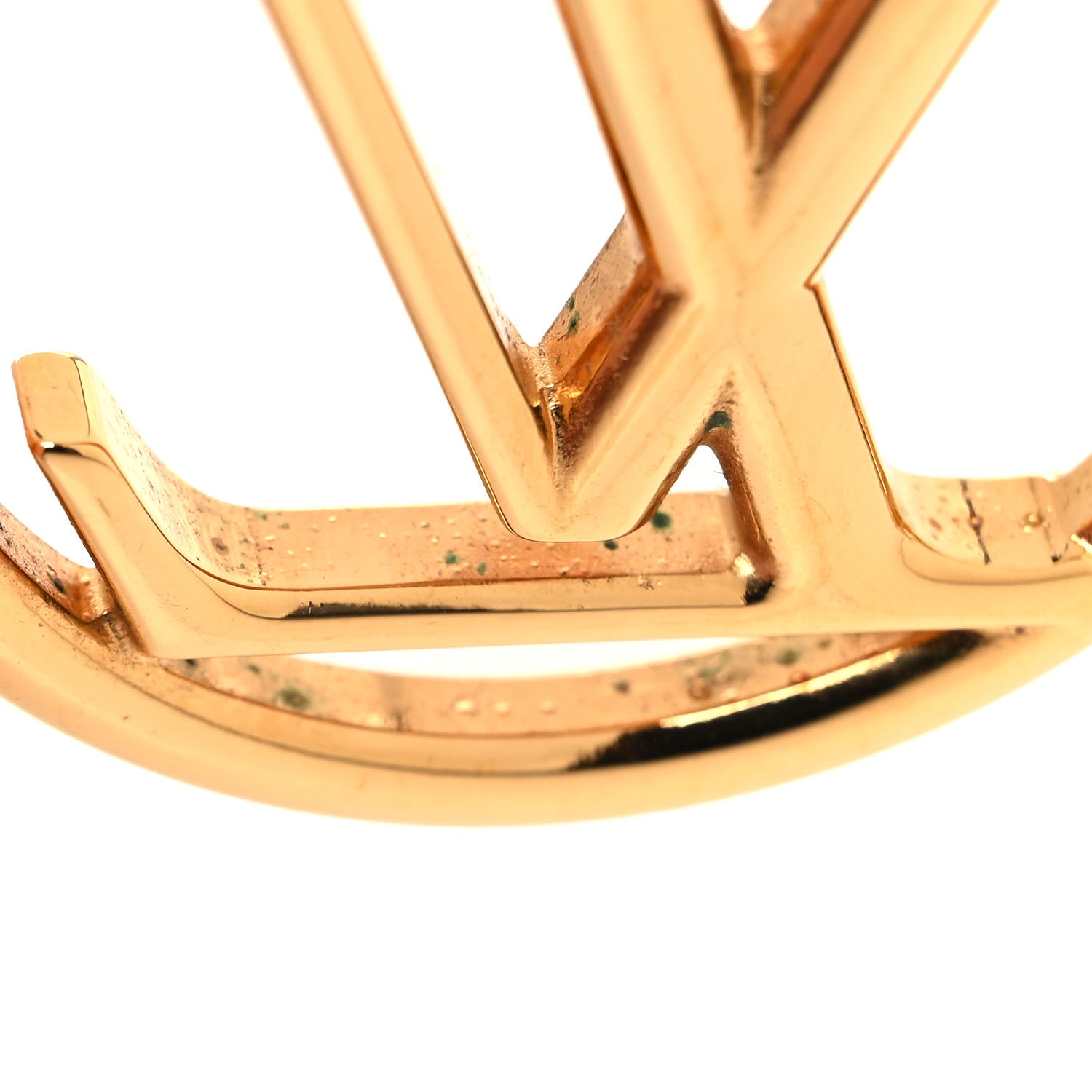 Louis Vuitton Metal Louise Hoop Earrings Gold 5 of 5