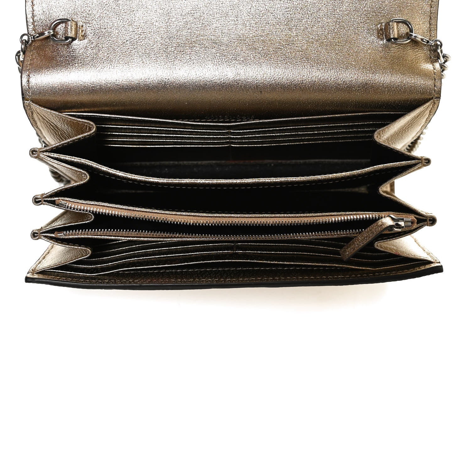 Gucci Lizard Mini Dionysus Chain Wallet Gold 4 of 10