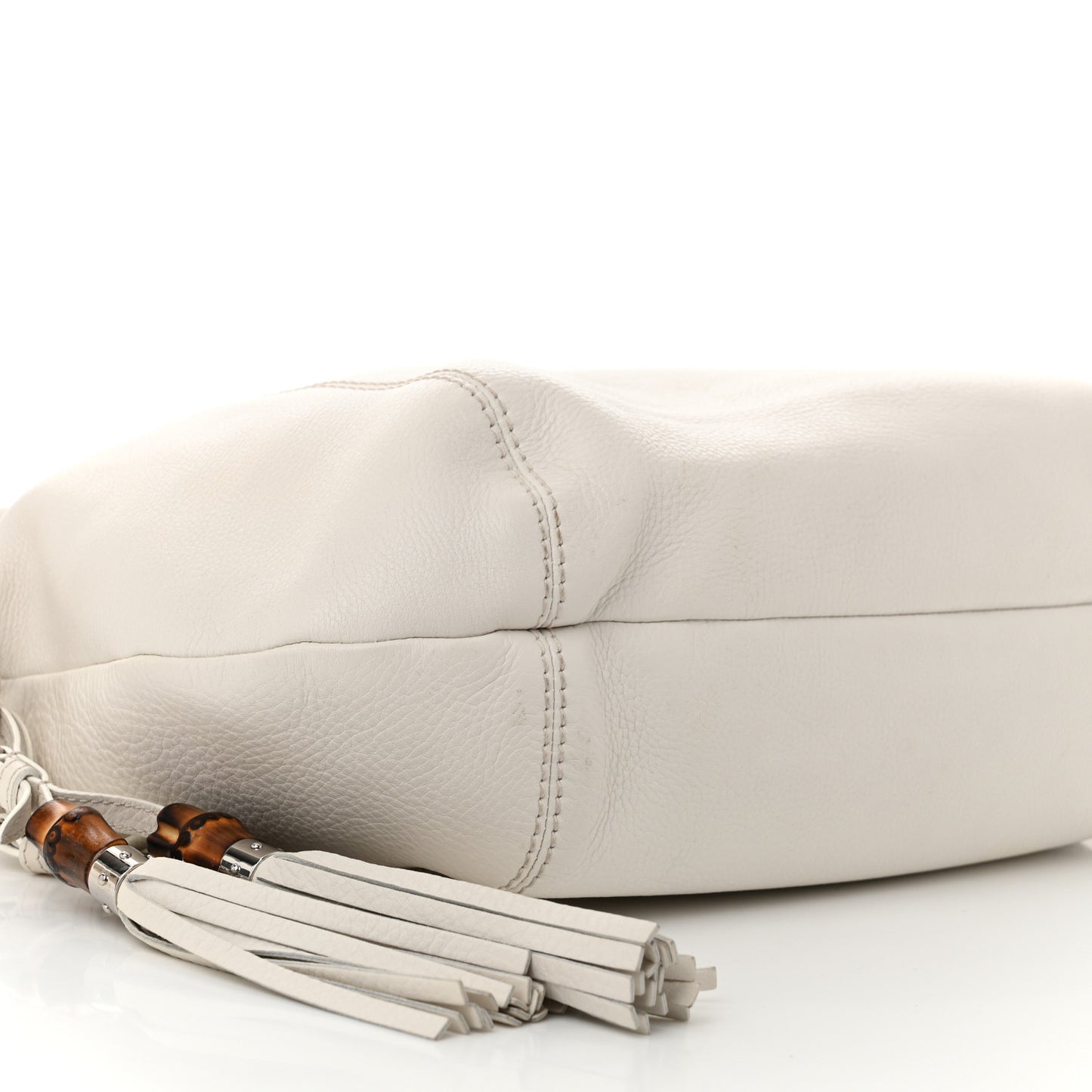 Calfskin Medium Techno Horsebit Hobo White