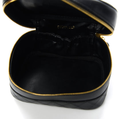 Chanel Calfskin Vanity Cosmetic Bag Black 5 of 10