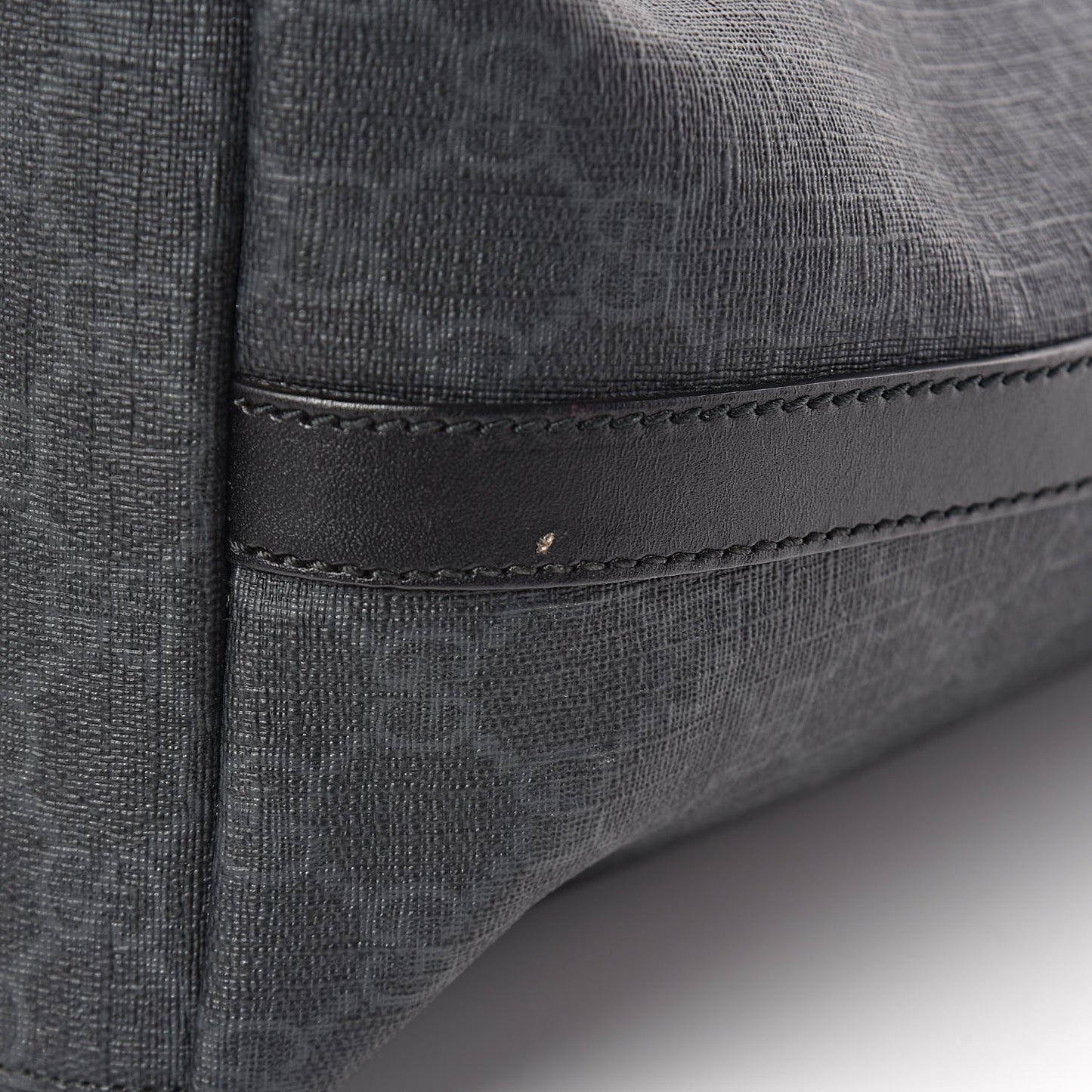GG Supreme Monogram Tote Black Grey