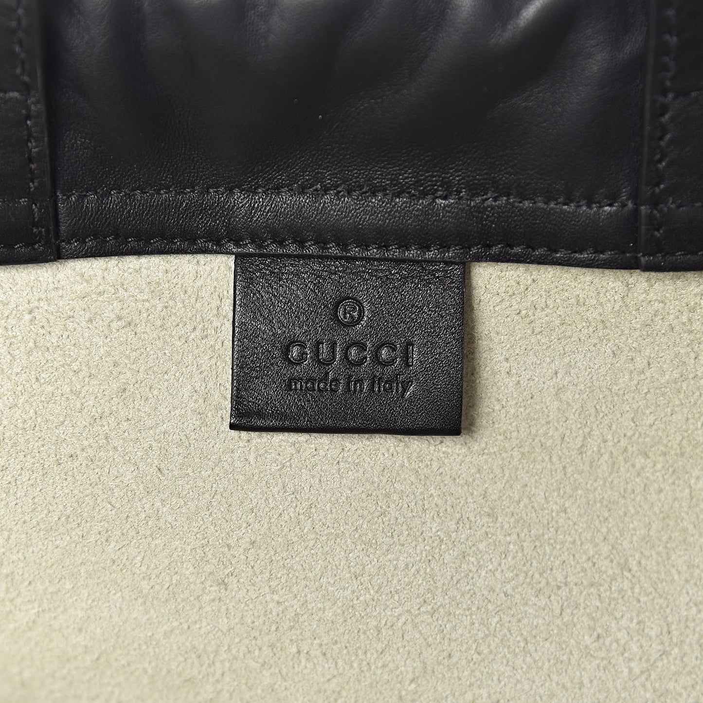 Calfskin Coco Capitan Logo Drawstring Backpack Mystic White