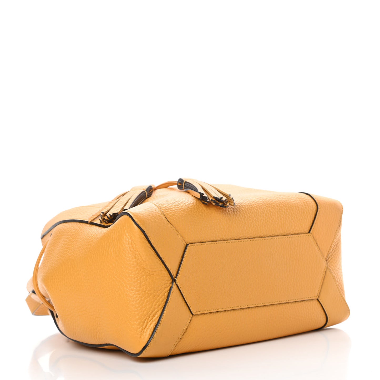 Heavy Grain Calfskin Small Millie Deep Amber