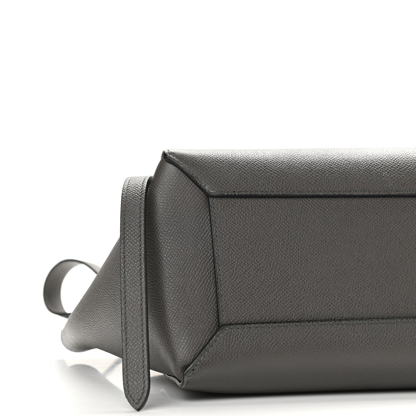 Grained Calfskin Nano Belt Bag Grey