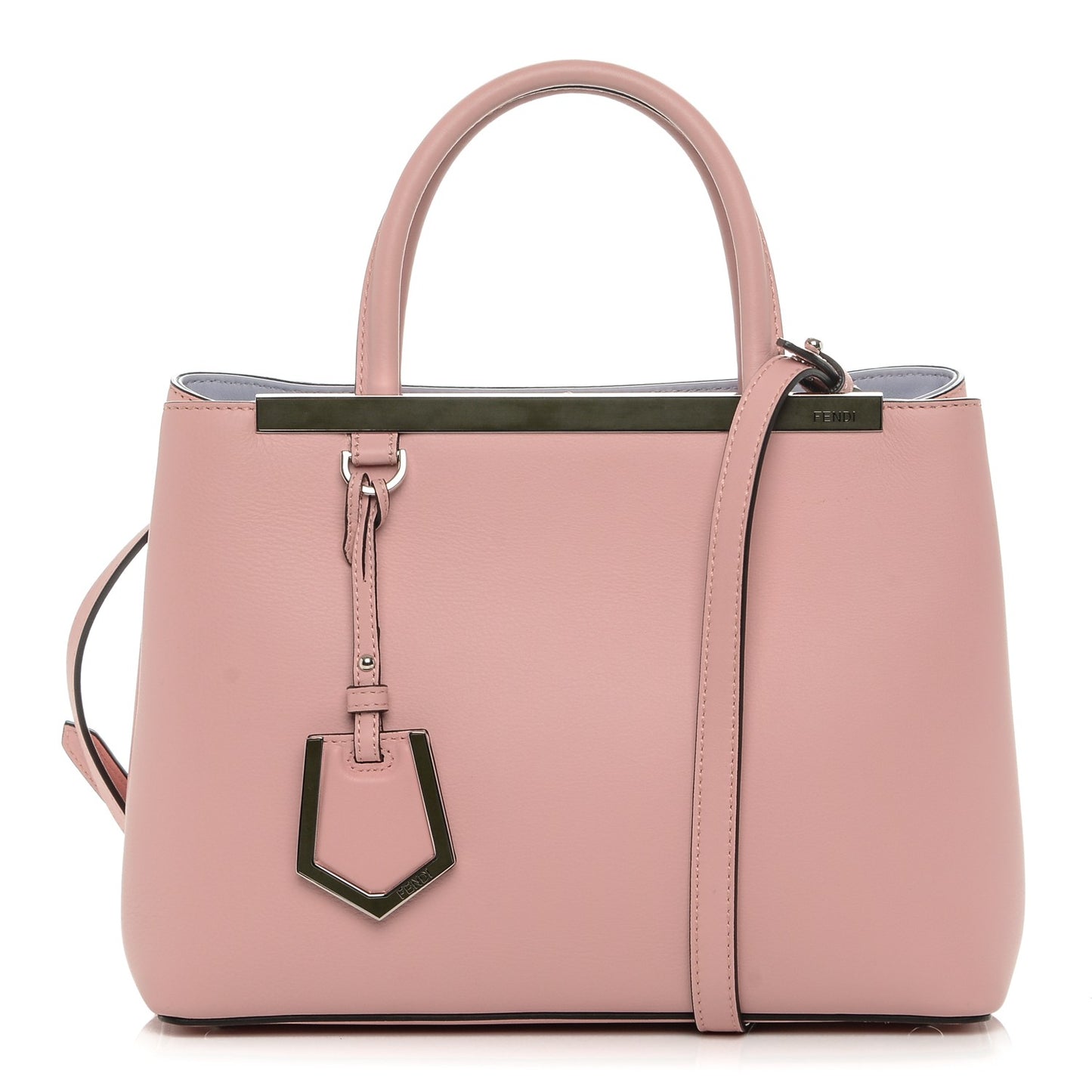 Vitello Dolce Century Petite 2Jours Tote Bubblegum Lilla Oliva
