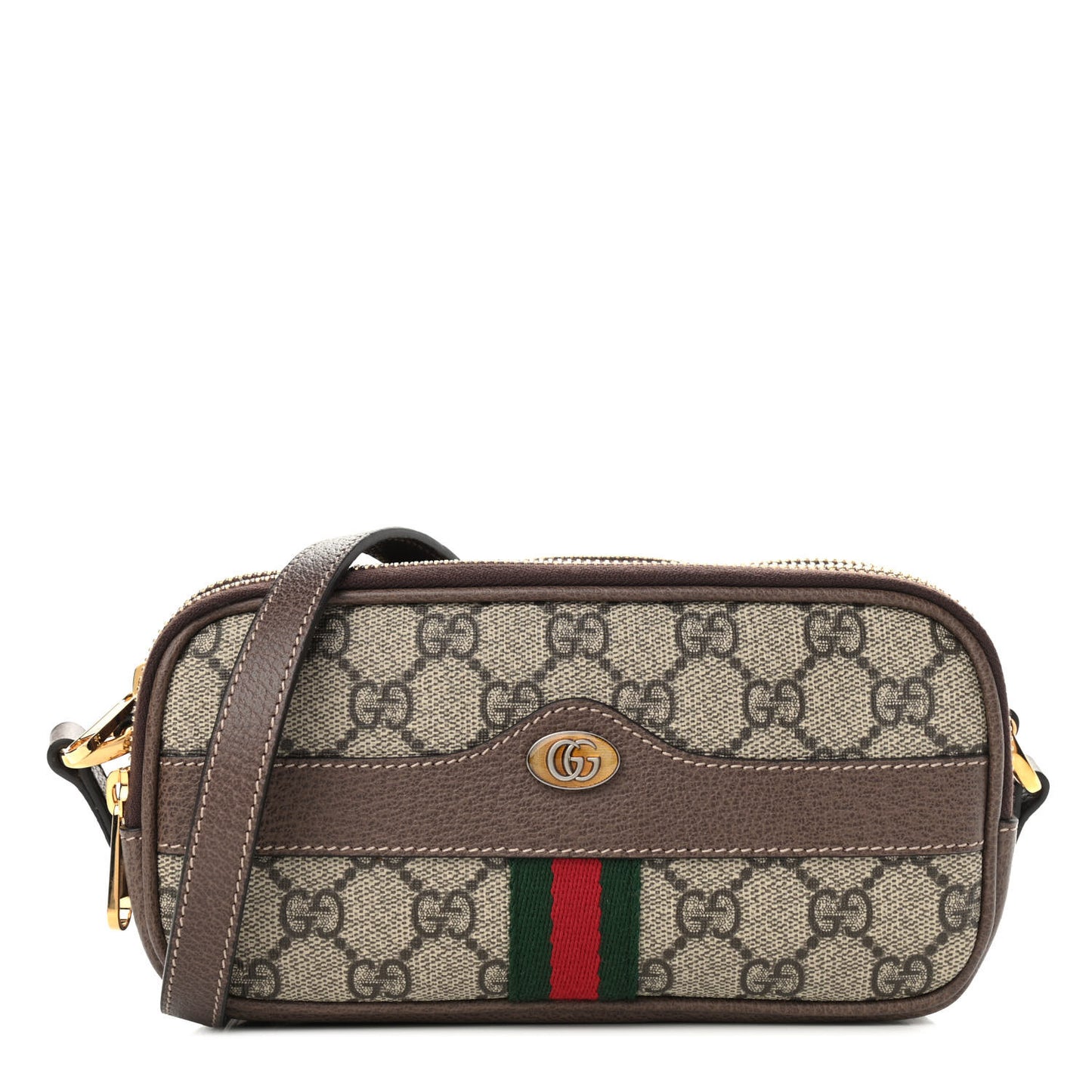 GG Supreme Monogram Web Mini Ophidia GG Bag Brown