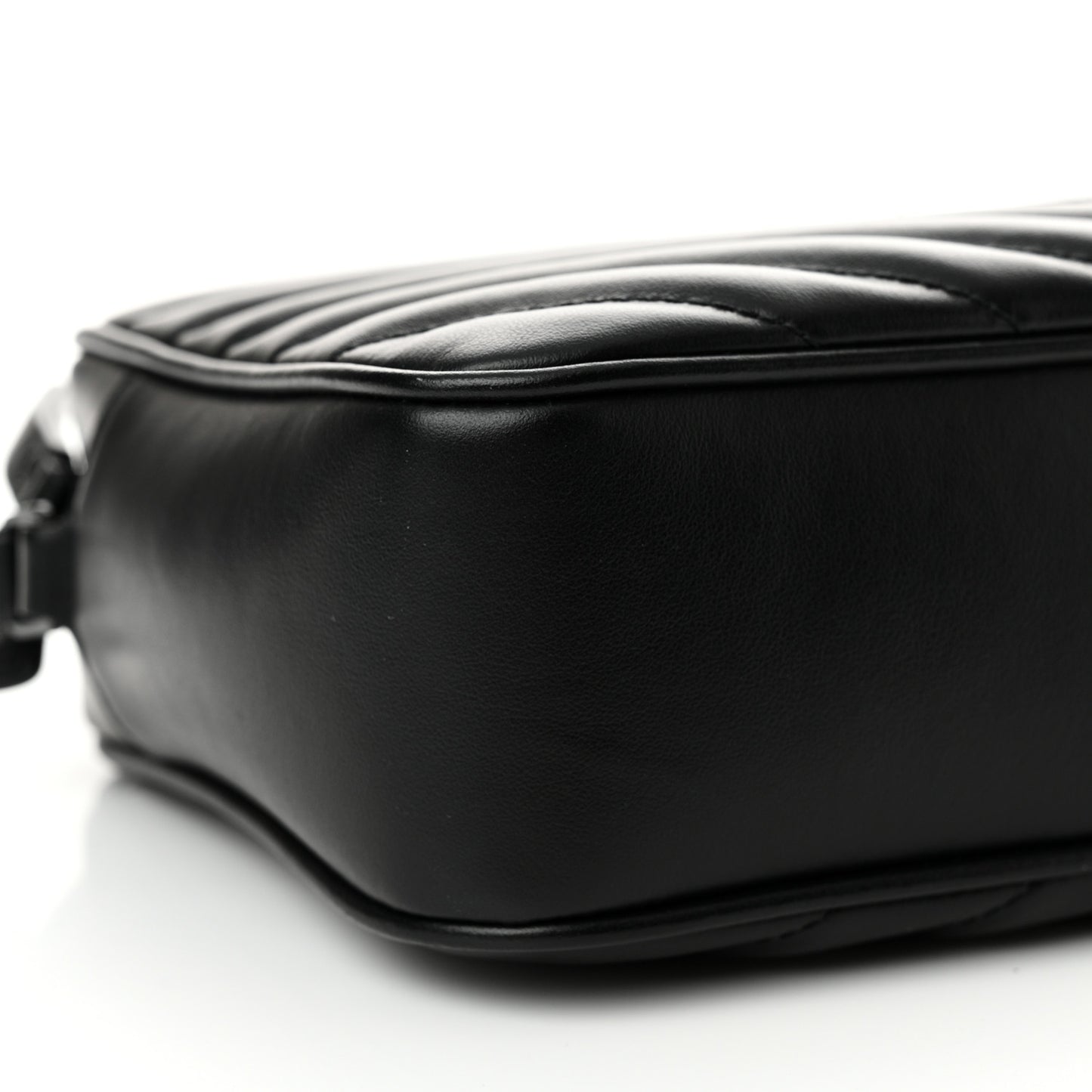 Calfskin Matelasse Monogram Monochrome Lou Camera Bag Black
