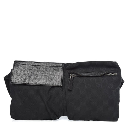 Gucci GG Monogram Double Pocket Belt Bag Black 1 of 12