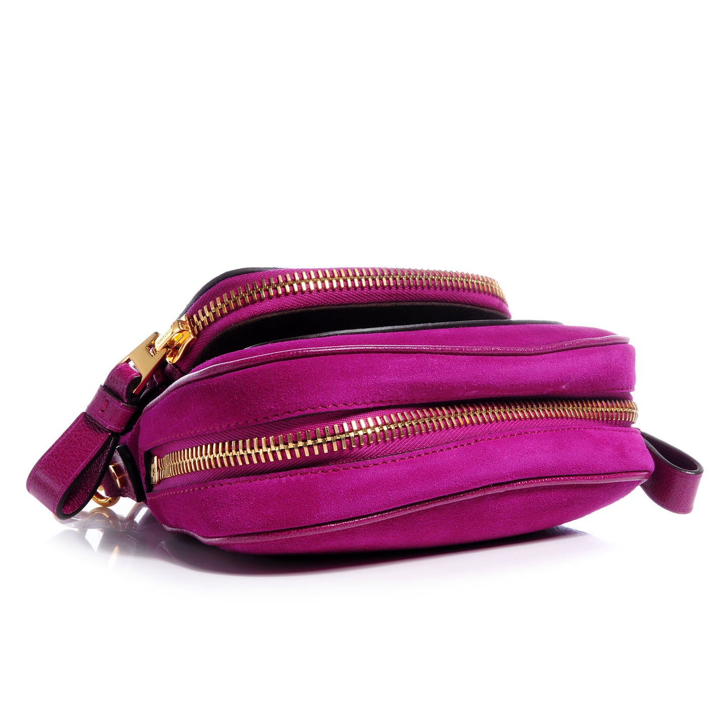 Suede Jennifer Mini Crossbody Magenta