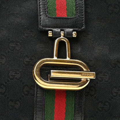 Gucci Monogram Web Junco Shoulder Bag Black 8 of 12
