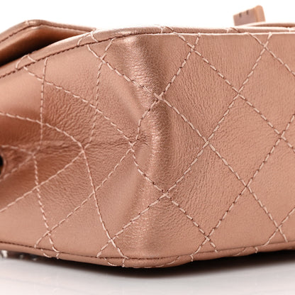 Chanel Metallic Grained Calfskin Quilted 2.55 Reissue Mini Flap Copper Pink 9 of 12