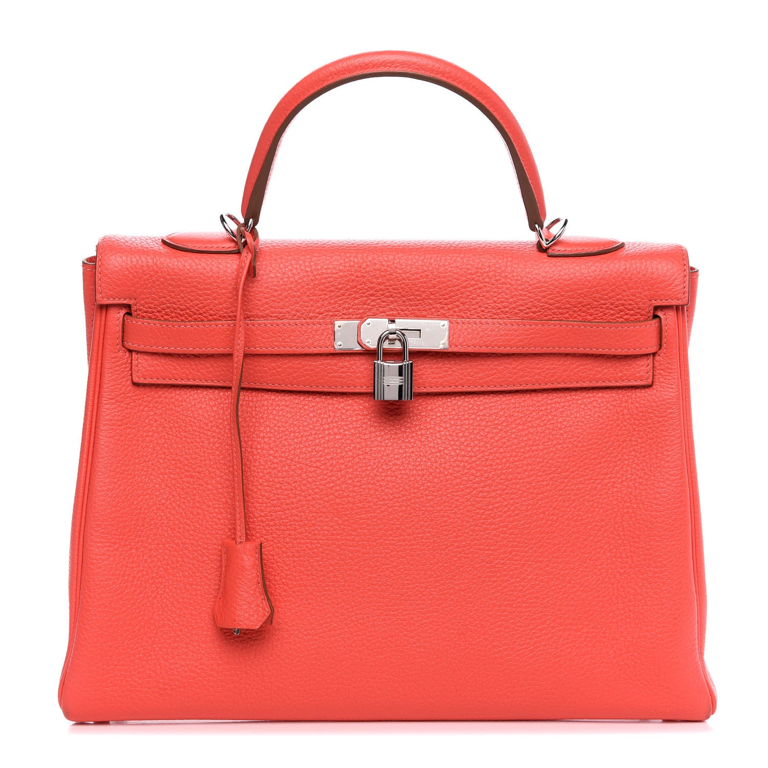 Hermes Taurillon Clemence Kelly Retourne 35 Rose Jaipur 1 of 9
