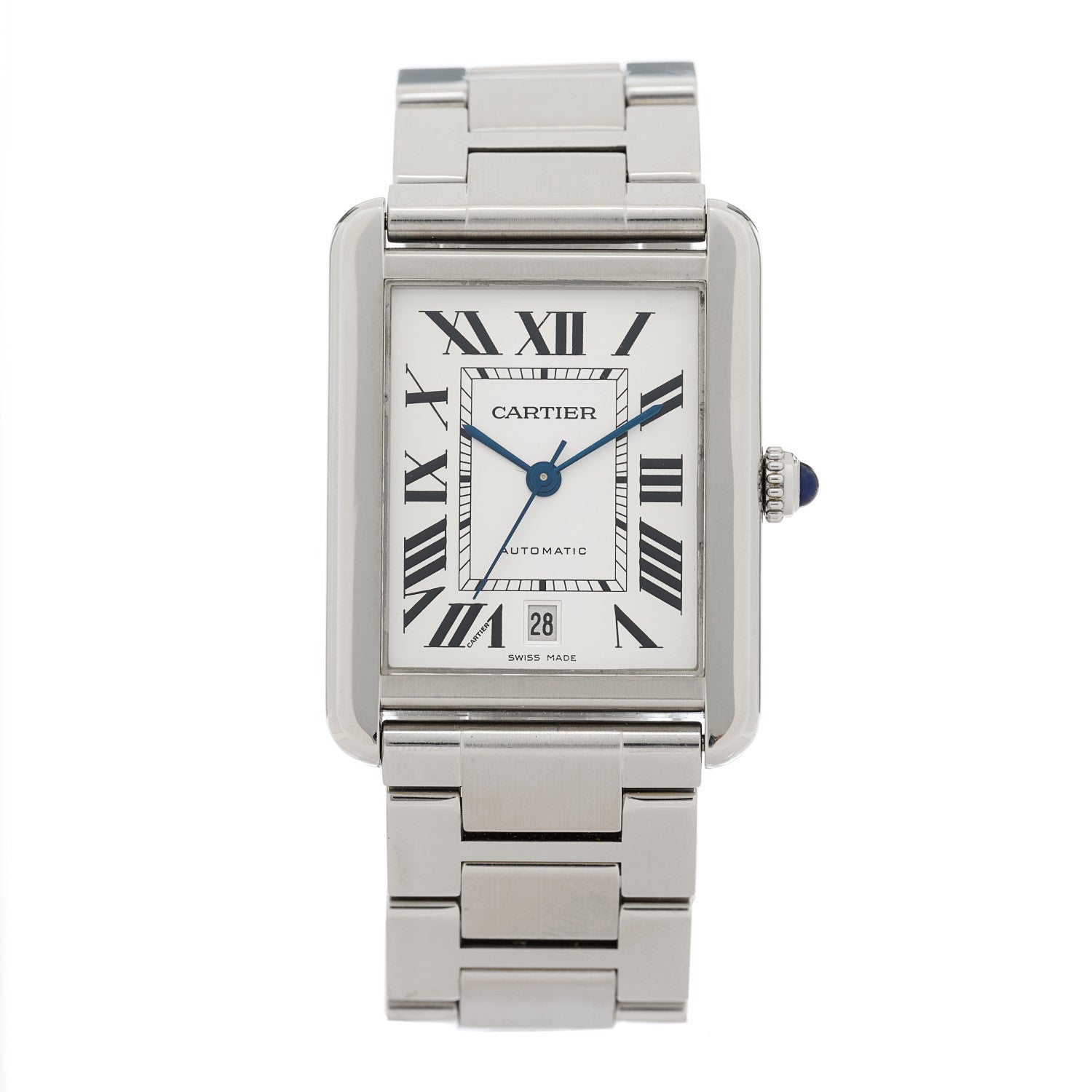 Cartier Stainless Steel 31mm Tank Solo Automatic Watch 1 of 4