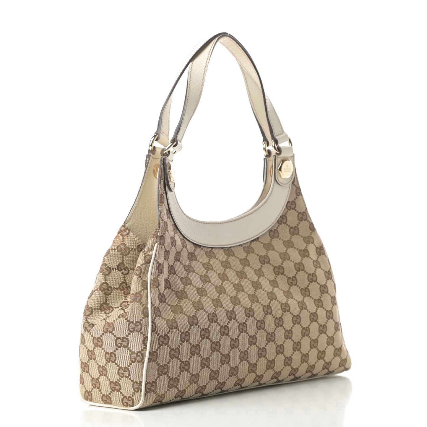Monogram Medium Charmy Shoulder Bag Off White