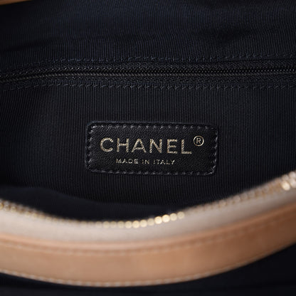 Chanel Calfskin Quilted Small Chain Me Tote Light Beige 6 of 10