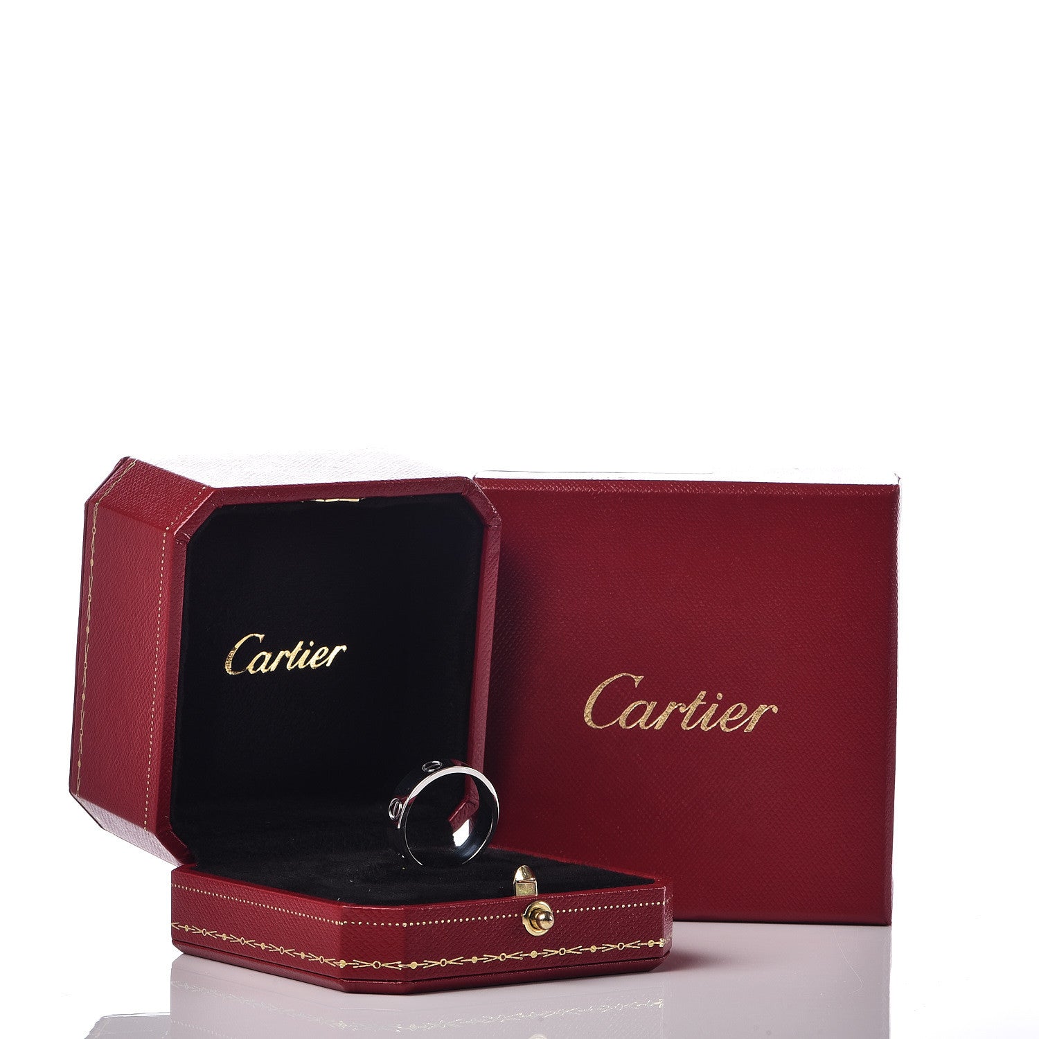 Cartier 18K White Gold 5.5mm LOVE Ring 59 8.75 5 of 6