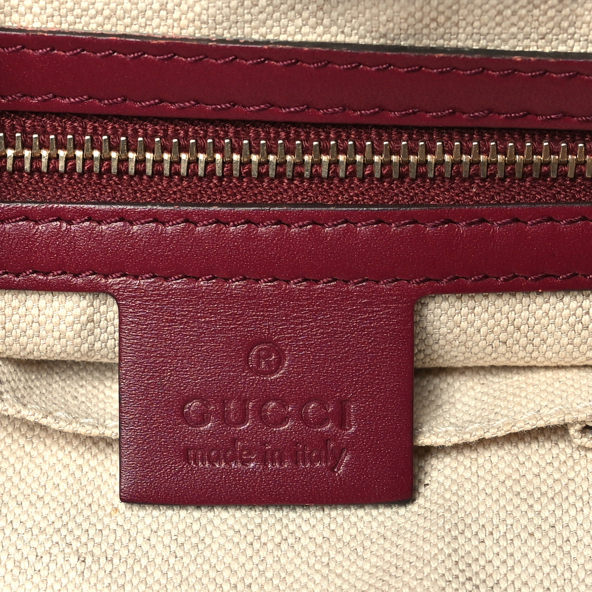 Gucci Monogram Web Medium Mayfair Tote Cherry 6 of 10