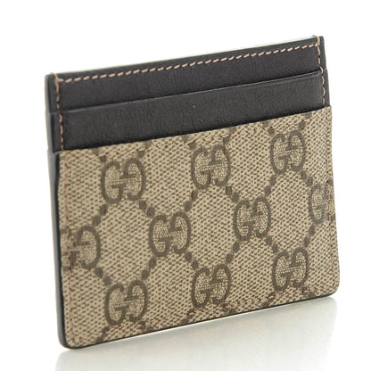 Gucci GG Supreme Monogram Card Holder Dark Brown 3 of 6