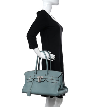 Hermes Togo JPG Shoulder Birkin II 42 Ciel 2 of 16