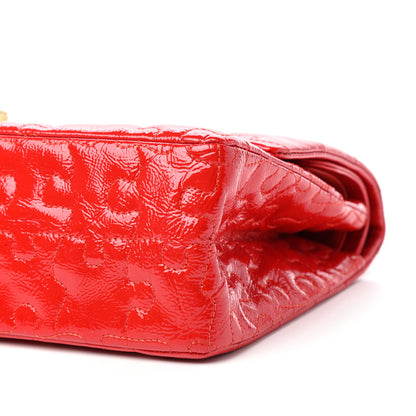 Chanel Crackled Patent Calfskin Puzzle Reissue 226 Flap Red 9 of 10