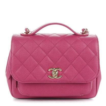 Chanel Caviar Quilted Small Business Affinity Flap Dark Pink 1 of 8