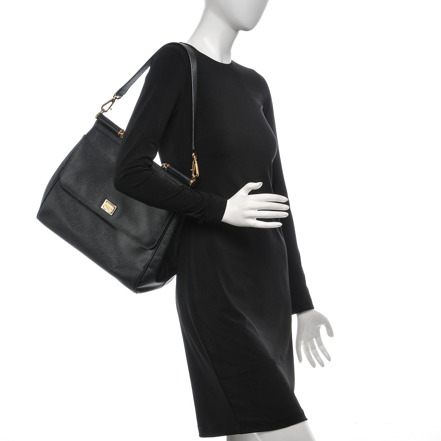 Dauphine Large Miss Sicily Satchel Black
