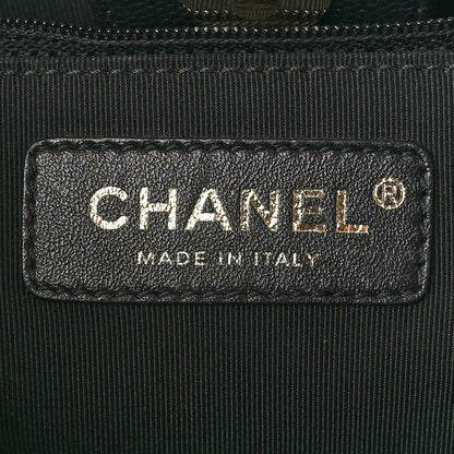 Chanel Caviar Quilted In Out Flap Shopping Tote Black 6 of 10