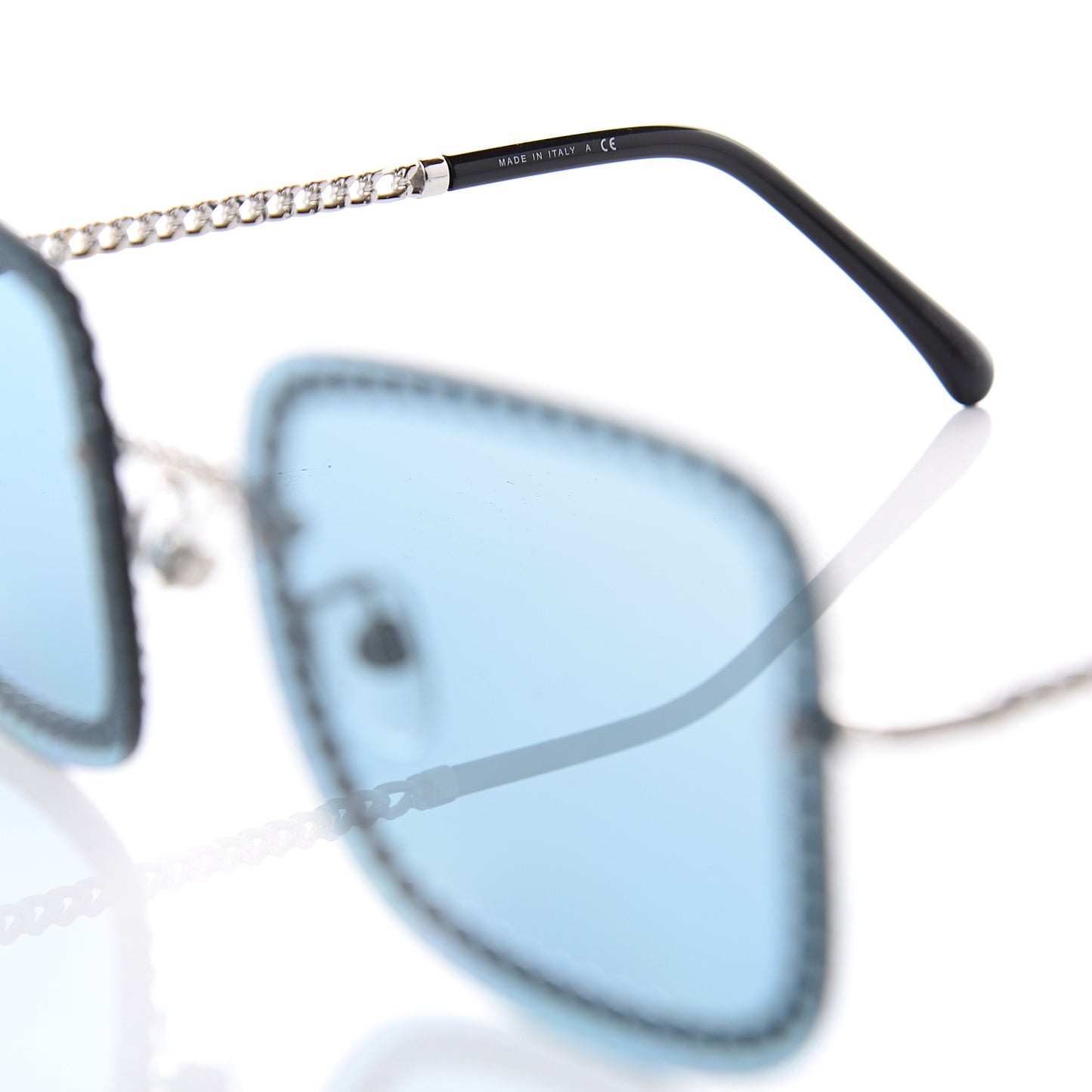 Chain Square Sunglasses 4244 Blue