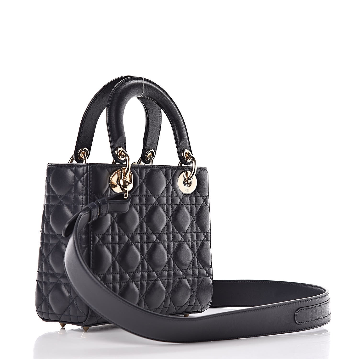 Christian Dior Lambskin Cannage Small My Lady Dior Indigo Blue 3 of 9