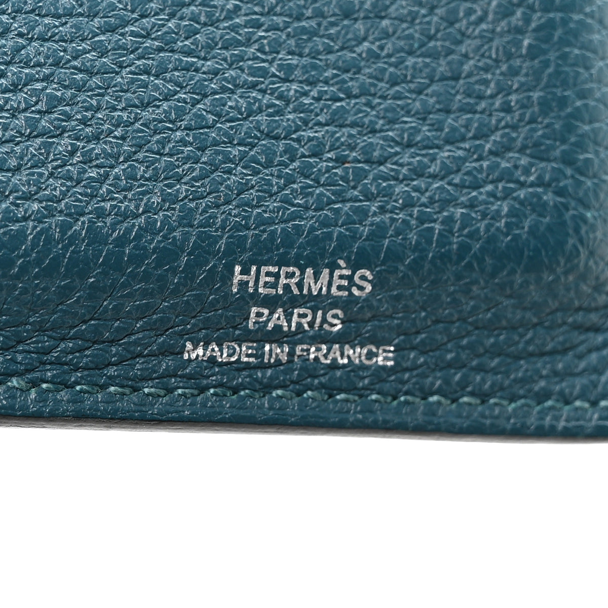 Hermes Togo Epsom Swift Mysore Rooroo 3CC Card Holder Vert Bosphore Amande Kraft Deep Bleu 6 of 8