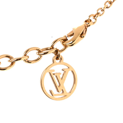 Louis Vuitton Metal L to V Necklace Gold Silver 4 of 5