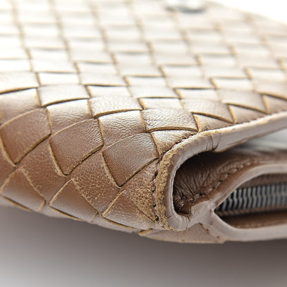 Bottega Veneta Nappa Intrecciato French Compact Wallet Maple 10 of 14