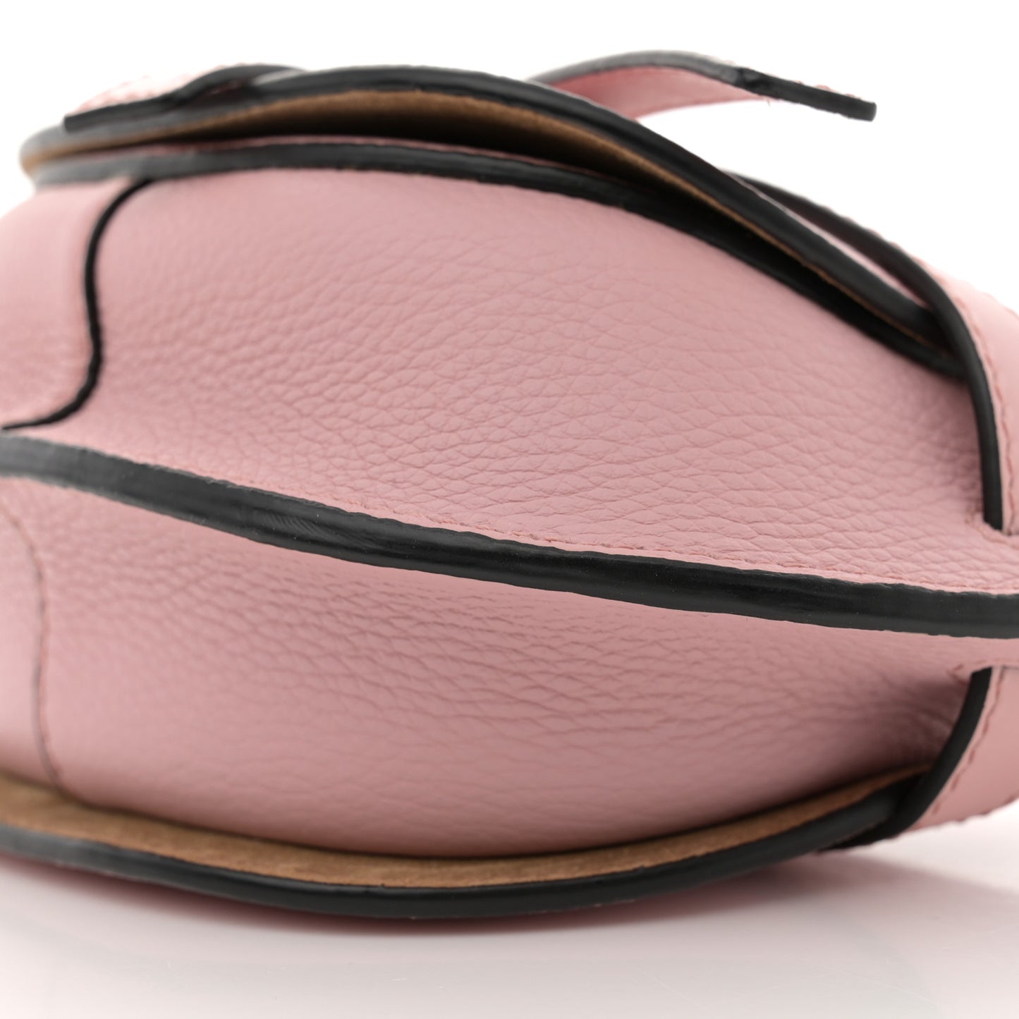 Grained Calfskin Mini Gate Crossbody Bag Pastel Pink