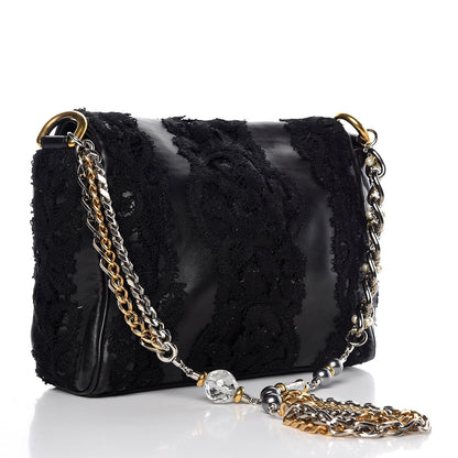 Dolce & Gabbana Lace Miss Charles Evening Bag Black 3 of 10