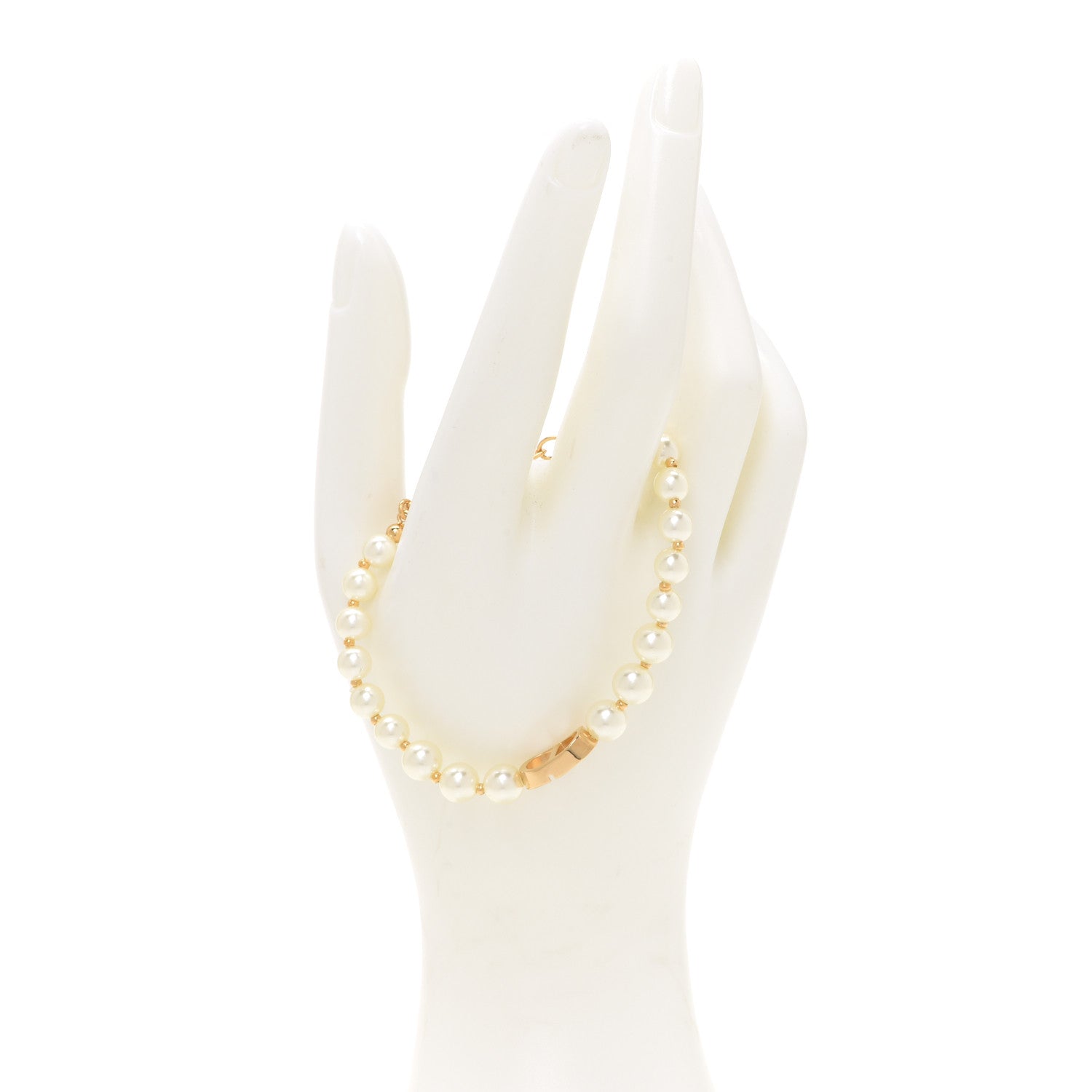 Christian Dior Pearl 30 Montaigne Bracelet Gold 2 of 4