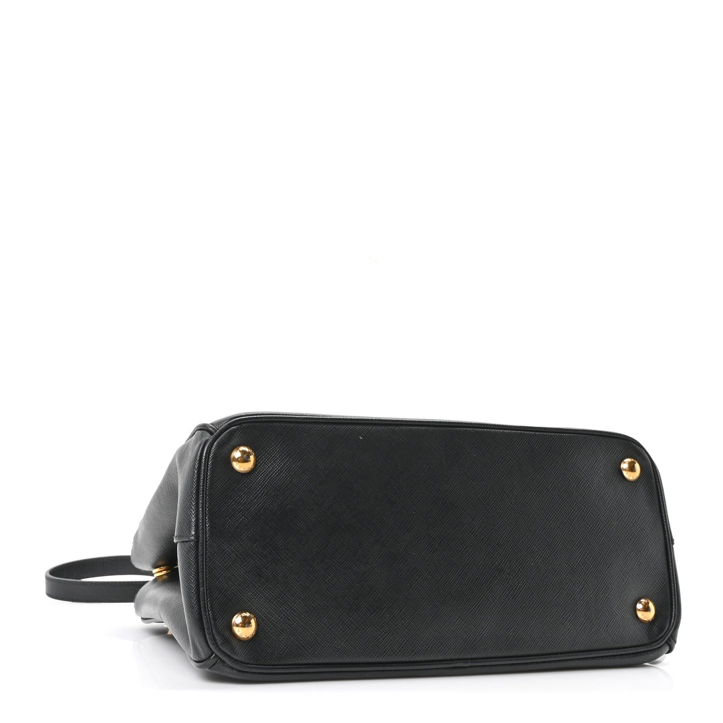 Saffiano Small Galleria Double Zip Tote Black