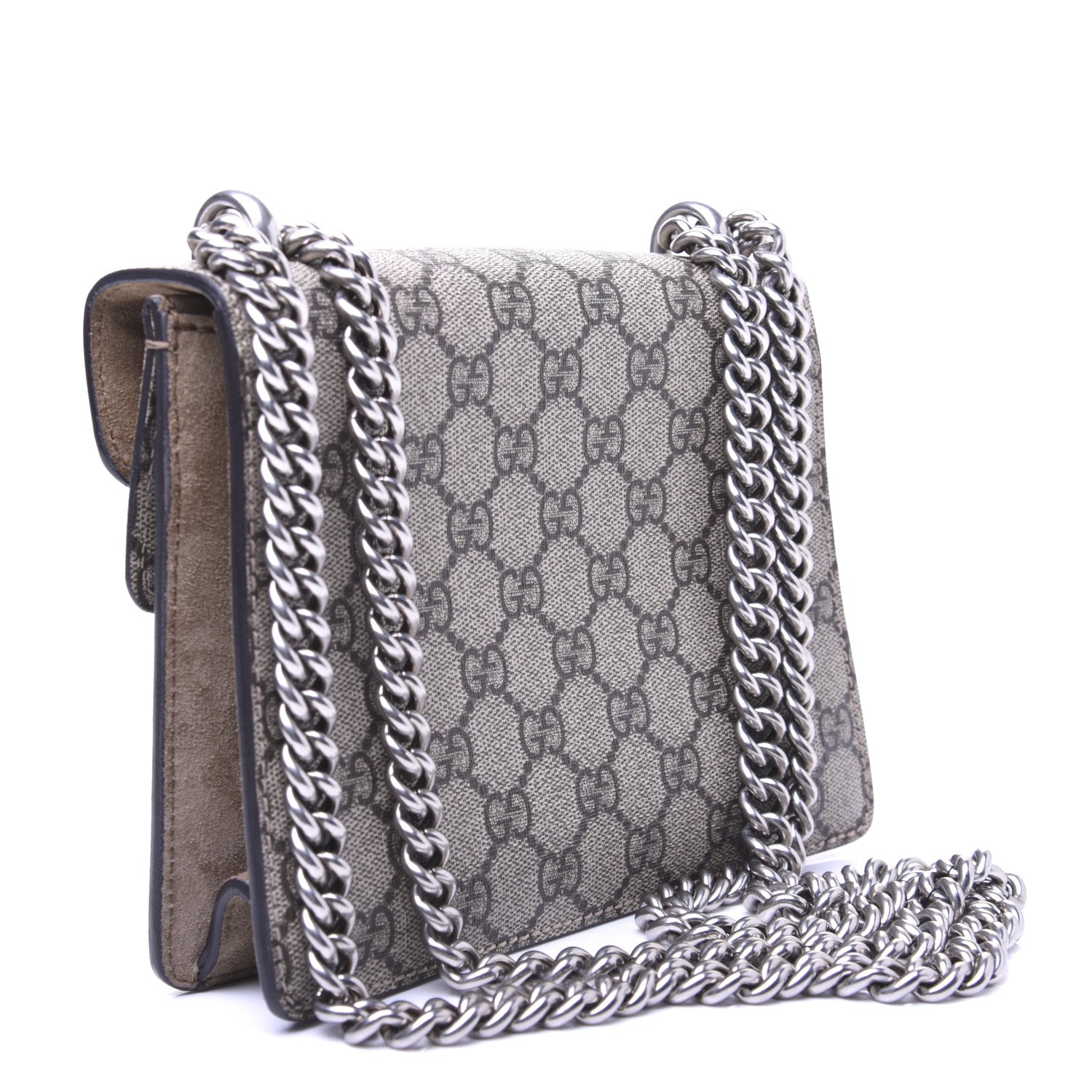 Gucci GG Supreme Monogram Mini Dionysus Shoulder Bag Taupe 3 of 15