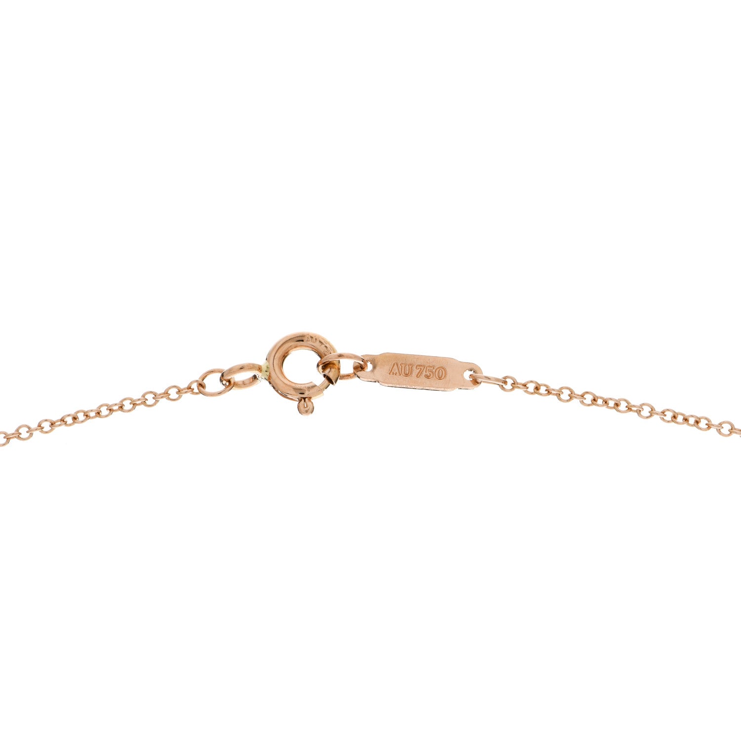 Tiffany 18K Rose Gold Mini Key Pendant Necklace 5 of 6