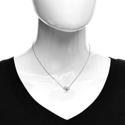 Tiffany Platinum Diamond .17ctw Small Paper Flowers Pendant Necklace 2 of 5