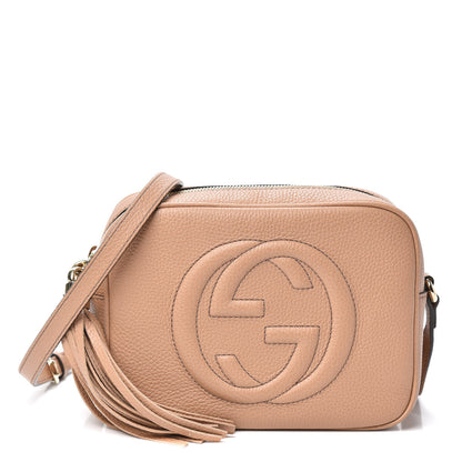 Gucci Pebbled Calfskin Small Soho Disco Bag Rose Beige 1 of 9