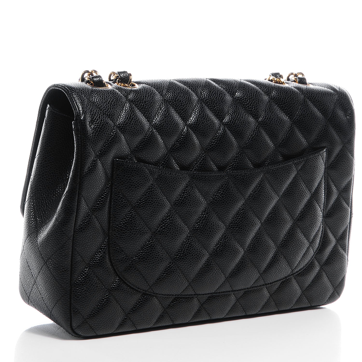 Chanel Caviar Jumbo Single Flap Black 3 of 8