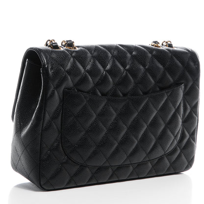 Chanel Caviar Jumbo Single Flap Black 3 of 8