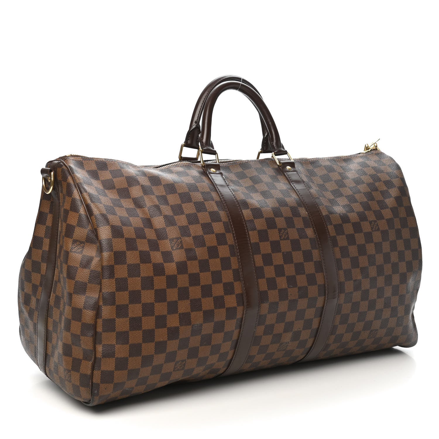 Louis Vuitton Damier Ebene Keepall Bandouliere 55 2 of 10
