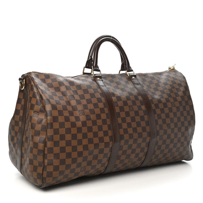 Louis Vuitton Damier Ebene Keepall Bandouliere 55 2 of 10