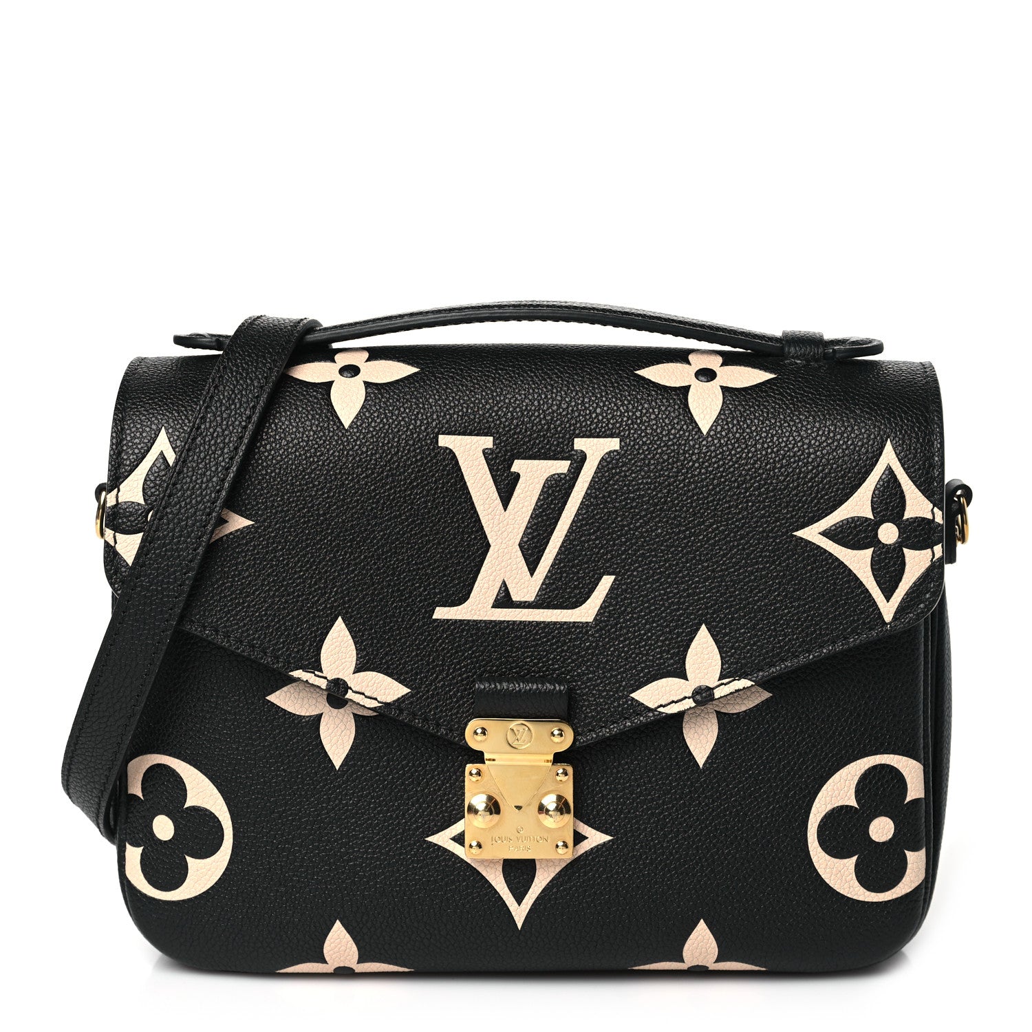 Louis Vuitton Empreinte Monogram Giant Pochette Metis Black Beige 1 of 9